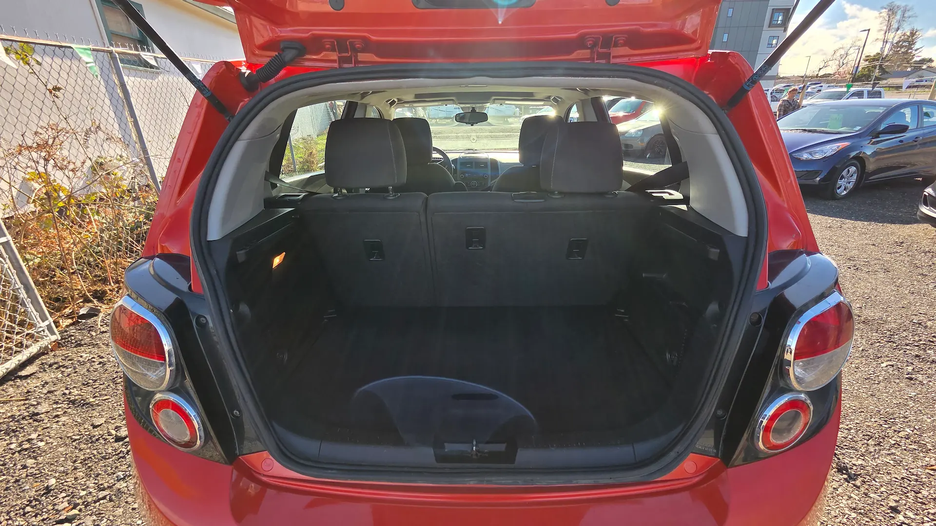 2012 Chevrolet Sonic trunk