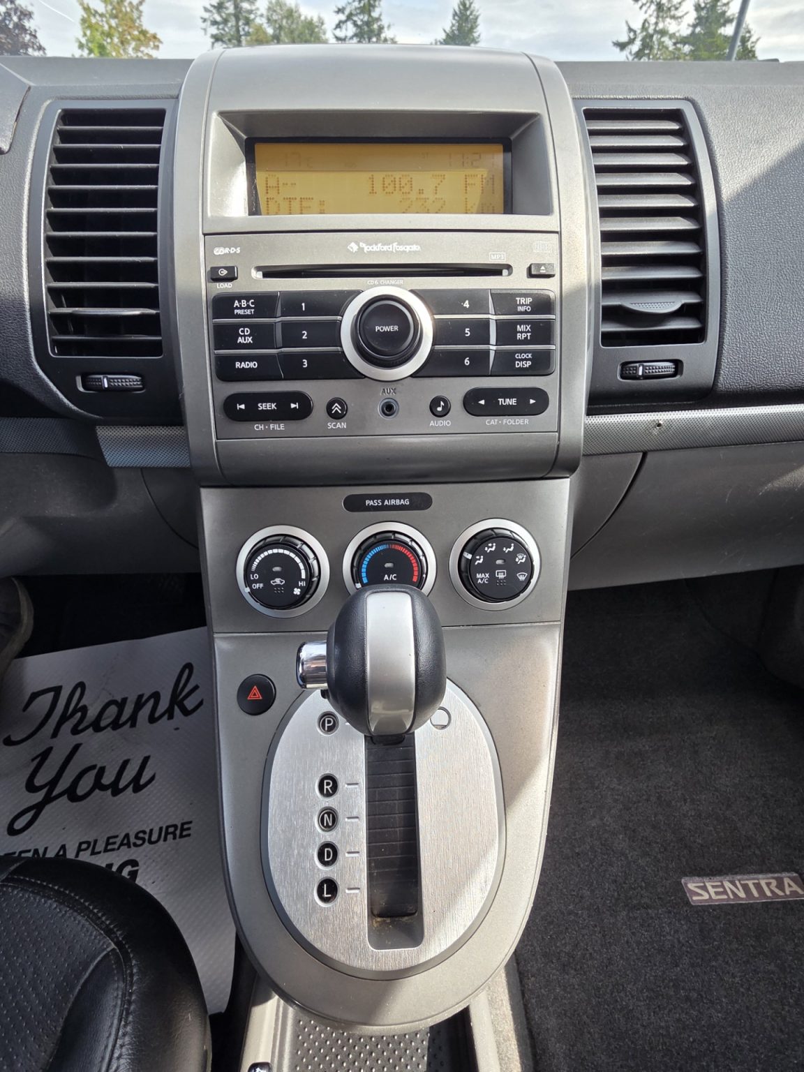 Nissan Sentra inside 4